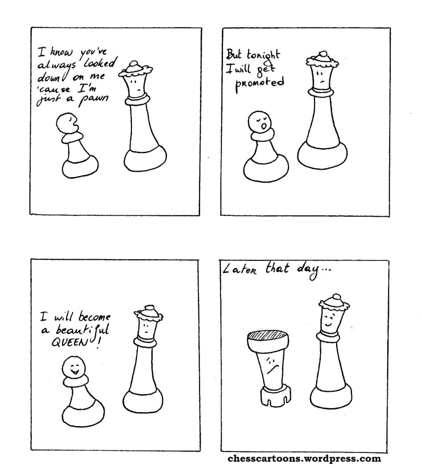 chess cartoon queen 001